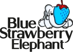 Blue Strawberry Elephant