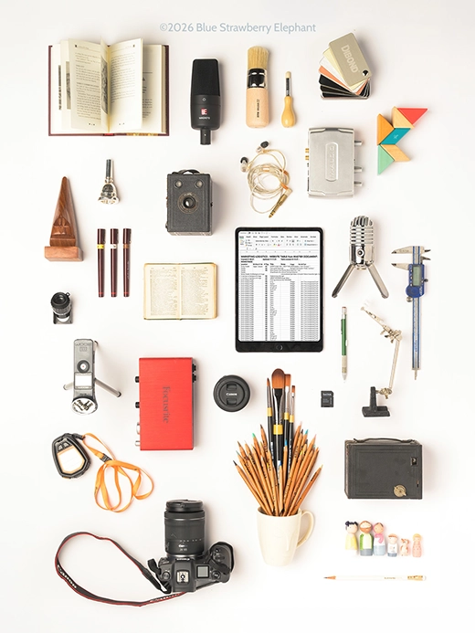 Some of the tools used by our Sheffield creative agency.
