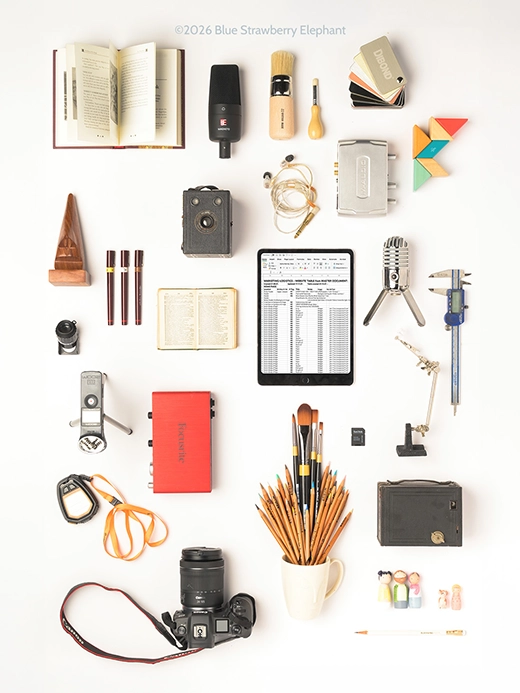 Some of the tools used by our Sheffield creative agency.