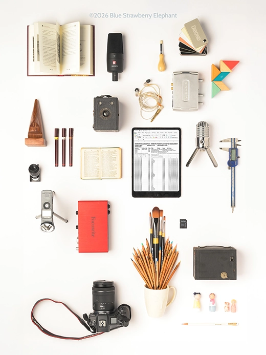 Some of the tools used by our Sheffield creative agency.