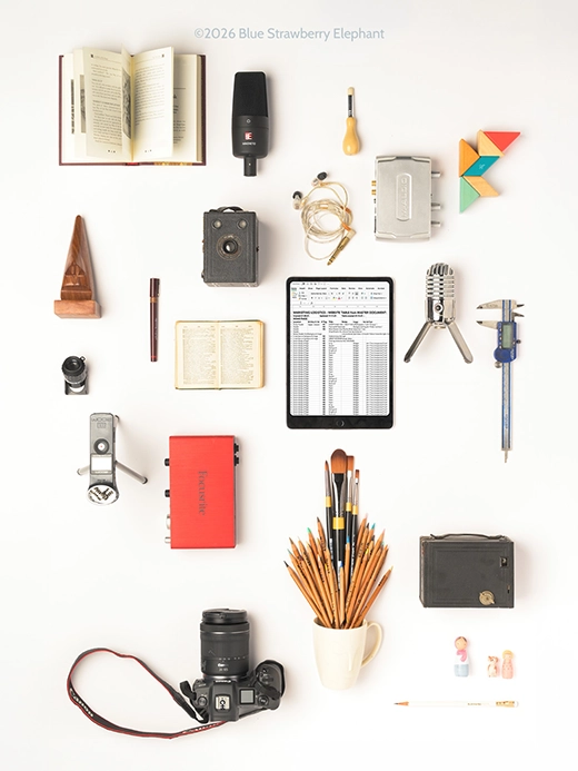 Some of the tools used by our Sheffield creative agency.