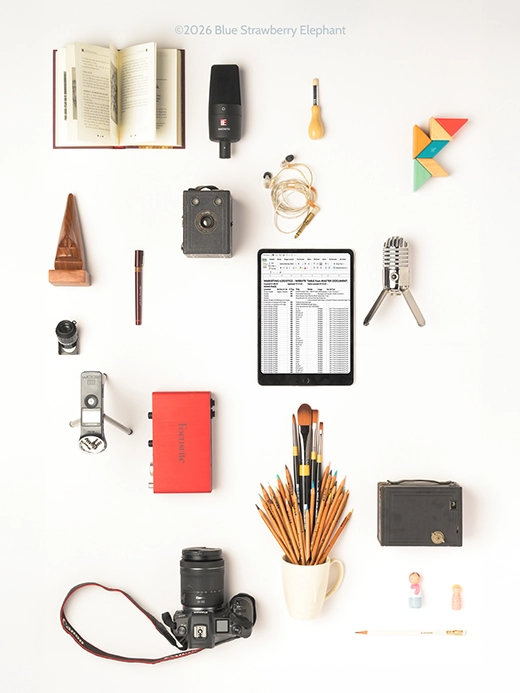 Some of the tools used by our Sheffield creative agency.
